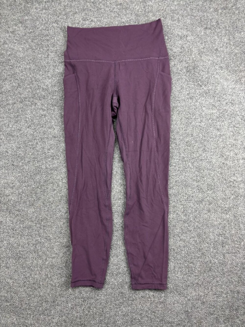 Lululemon Pants Womens 6 Purple High Rise Leggings With Pockets Yoga Athletic